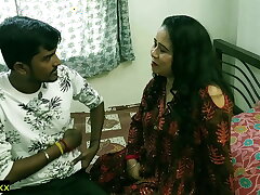 Indian horny milf bhabhi fucking with innocent village boy!! clear hindi audio: hot webserise sex